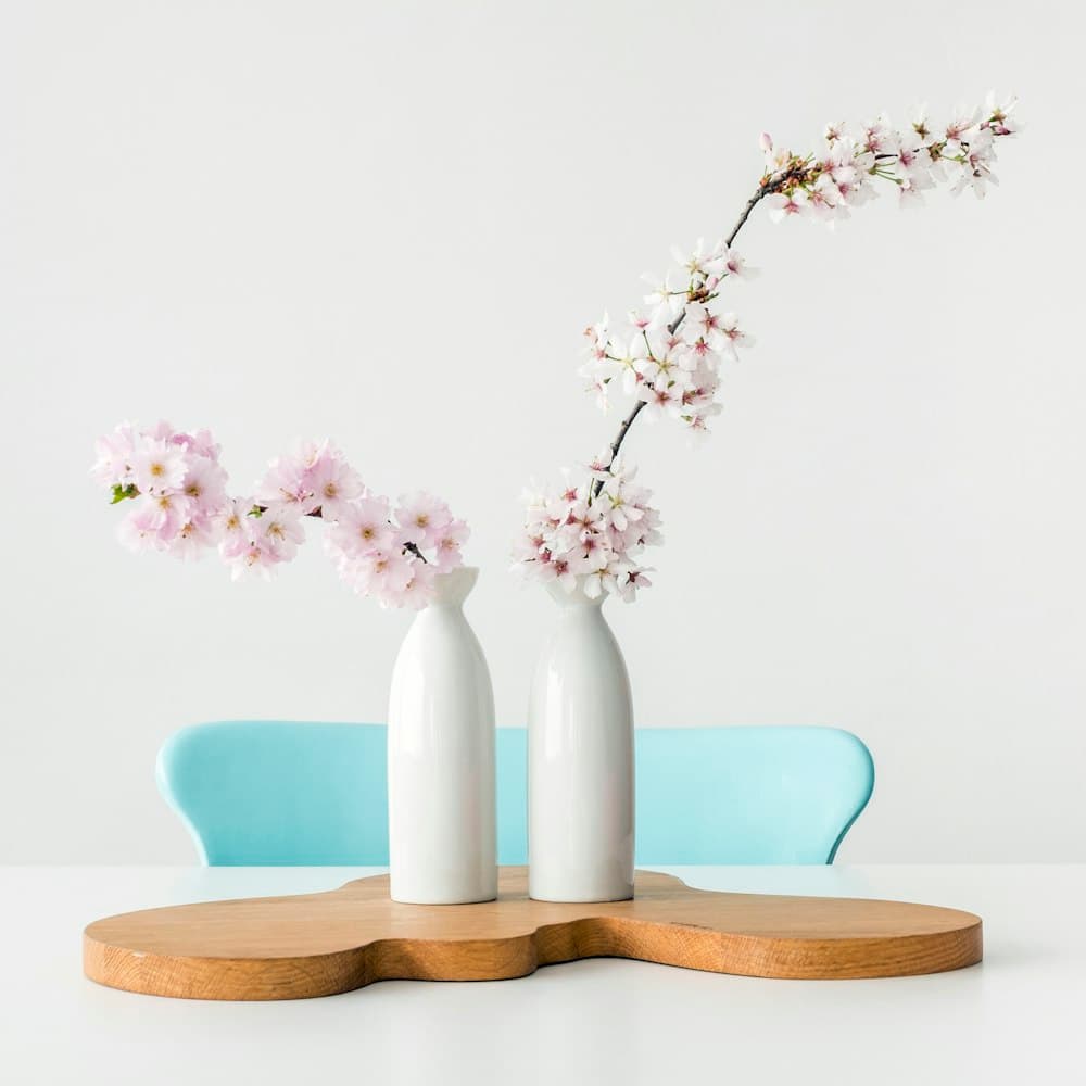 Blossom Branch — 44" paper blossom, wood core